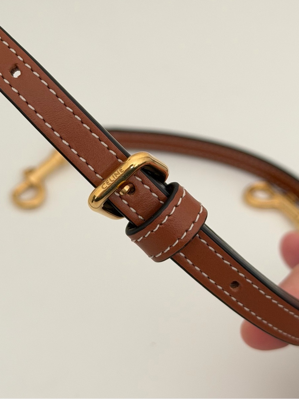 Celine Brown Triomphe Mini Vanity Crossbody Bag - Picture 15 of 16